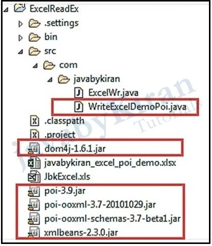 maven jar files to read and write ms excel files in java and selenim