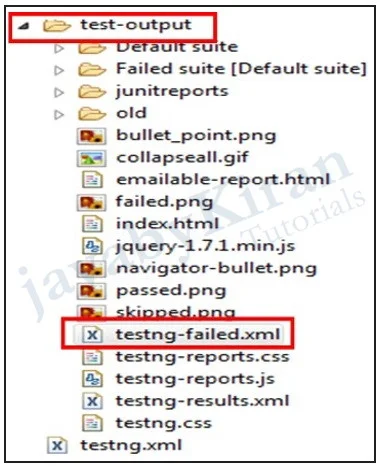 testng failed.xml file